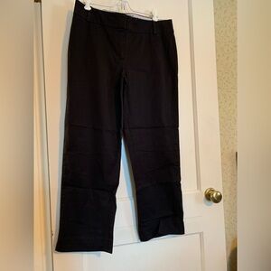 Talbots Black Straight-Leg Crops